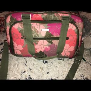 Floral large travel tote